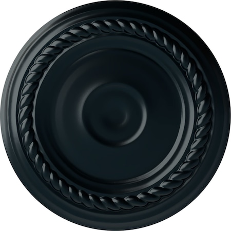 Ekena Millwork Small Alexandria Ceiling Medallion (Fits Canopies up to 4 5/8"), 7 7/8"OD x 3/4"P, Night Shade CM07ALNSF